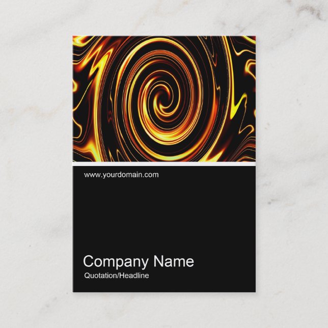 Half&Half Photo 097 - Golden Whirlpool Business Card (Front)