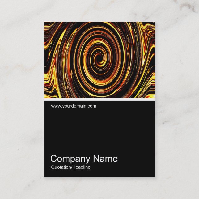 Half&Half Photo 098 - Golden Whirlpool Business Card (Front)