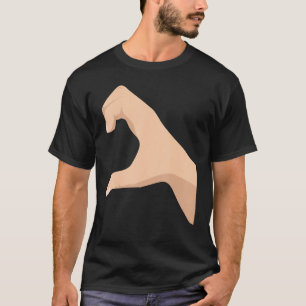 Half Heart Left Hand Side Love Couple Camisa Parej T-Shirt