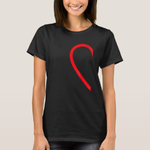 Half Heart Left Hand Side Love Couple Camisa Parej T-Shirt