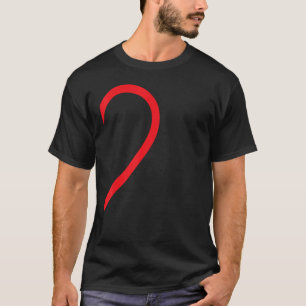 Half Heart Right Hand Side Love Couple Camisa Pare T-Shirt
