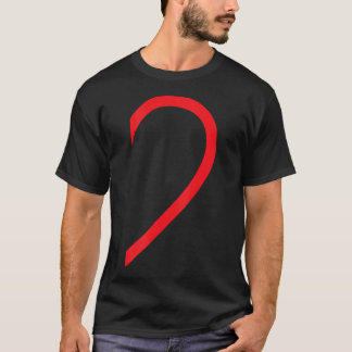 Half Heart Right Hand Side Love Couple Camisa Pare T-Shirt