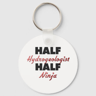 Half Hydrogeologist Half Ninja Keychain