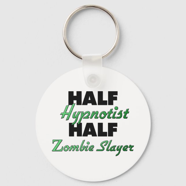 Half Hypnotist Half Zombie Slayer Keychain (Front)