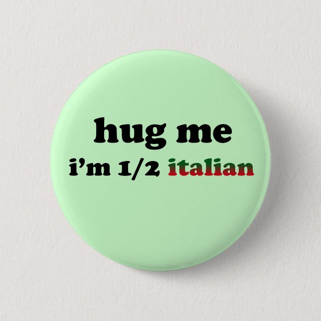 Half Italian 2 Inch Round Button (Front)