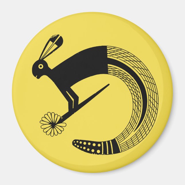 Half Jack Rabbit and half Rattle Snake Magnet (Front)