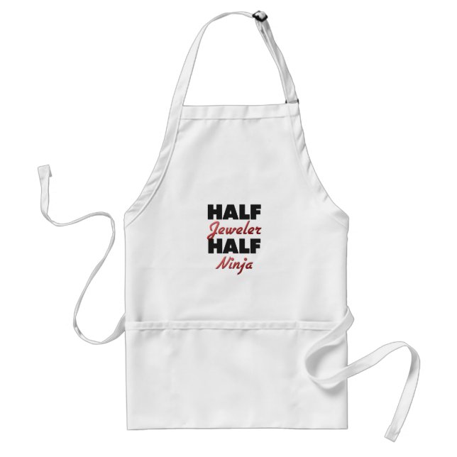 Half Jeweller Half Ninja Standard Apron (Front)