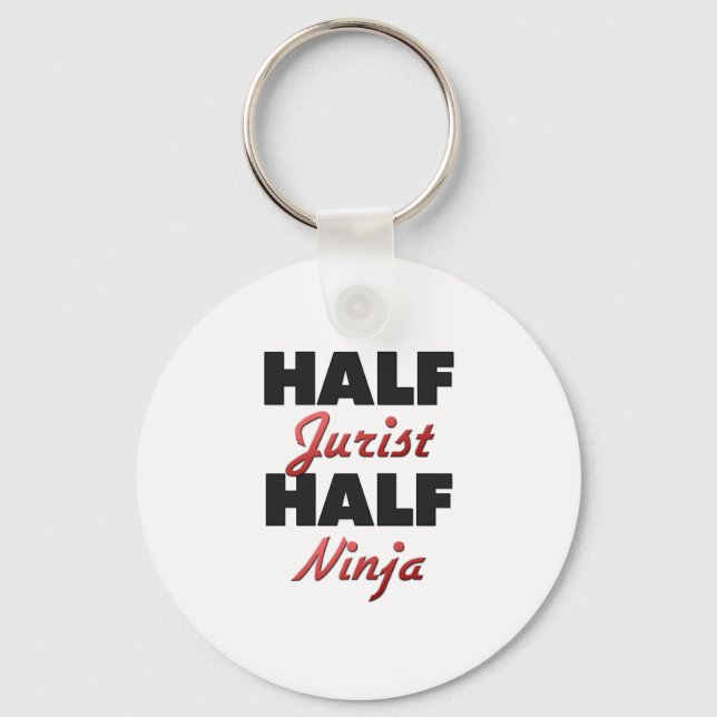 Half Jurist Half Ninja Keychain (Front)