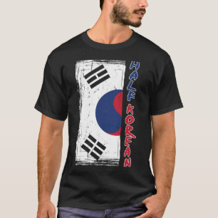 Half Korean American Graphic - Funny South Korean  T-Shirt