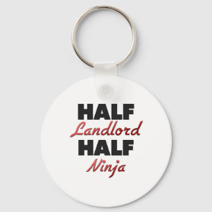 Half Landlord Half Ninja Keychain