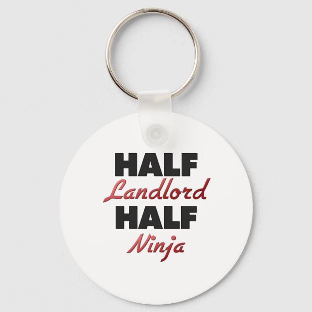Half Landlord Half Ninja Keychain (Front)