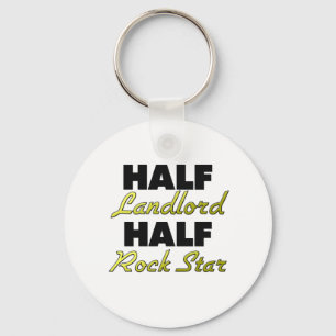Half Landlord Half Rock Star Keychain