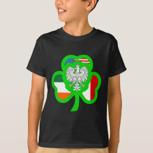 Half Lish Half Irish All St.patrick Lish Irish Ame T-Shirt