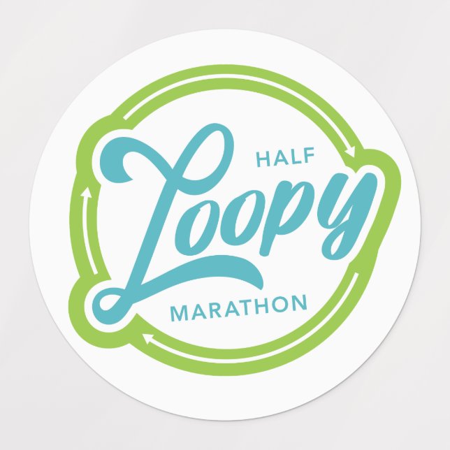 Half Loopy Sticker (Design 3)