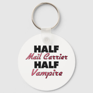 Half Mail Carrier Half Vampire Keychain