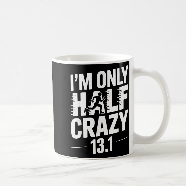 Half Marathon Art For Men Women 13.1 Half Marathon Coffee Mug (Right)