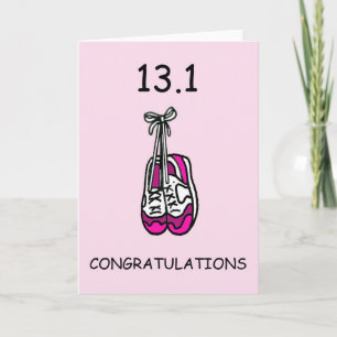 Half Marathon Congratulations for Her. Card