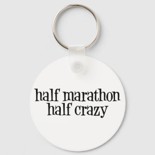 half marathon, half crazy keychain