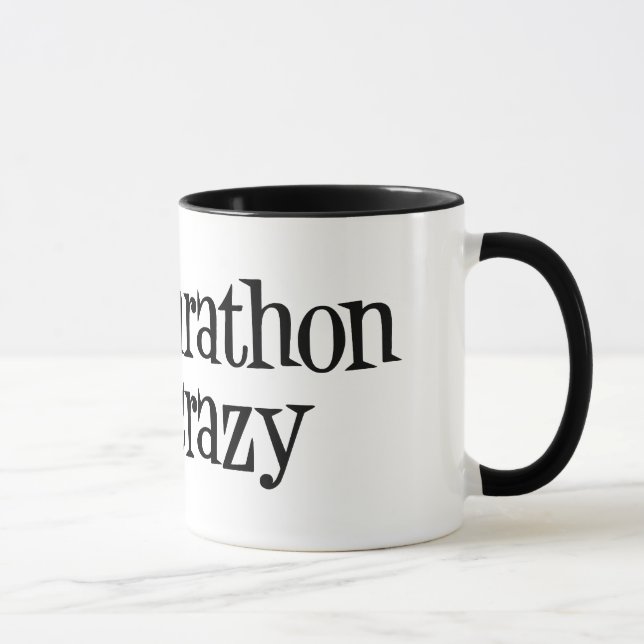 half marathon half crazy mug (Right)