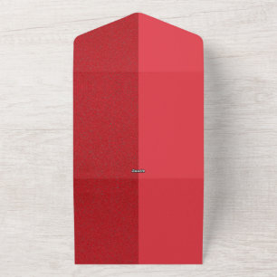 Half Matte & Noise Red Wedding Invite – Customize