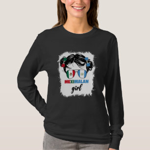 Half Mexican And Guatemalan Mexico Guatemala Flag  T-Shirt