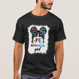 Half Mexican And Guatemalan Mexico Guatemala Flag T-Shirt