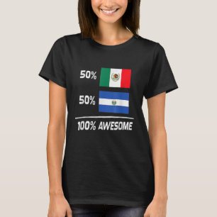 Half Mexican Half Salvadorian Pride Mexico El Salv T-Shirt