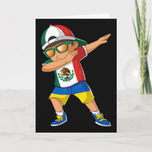 Half Mexican Half Ukrainian Boy Mexico Ukraine Fla Card