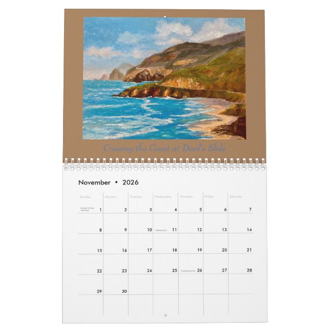 Half Moon Bay 2022 Calendar (Nov 2026)