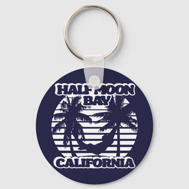 Half Moon Bay California Keychain (Front)