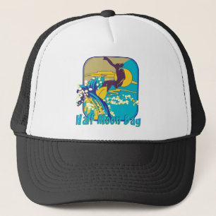 Half Moon Bay Surfing Trucker Hat