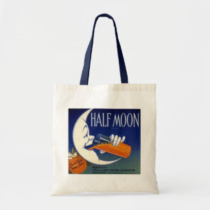 Half Moon Brand Oranges Crate Label Tote Bag