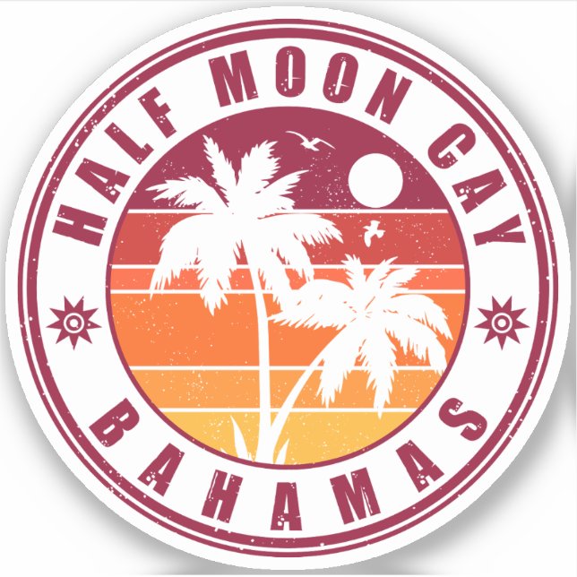 Half Moon Cay Bahamas - Retro Vintage 80s Souvenir (Front)