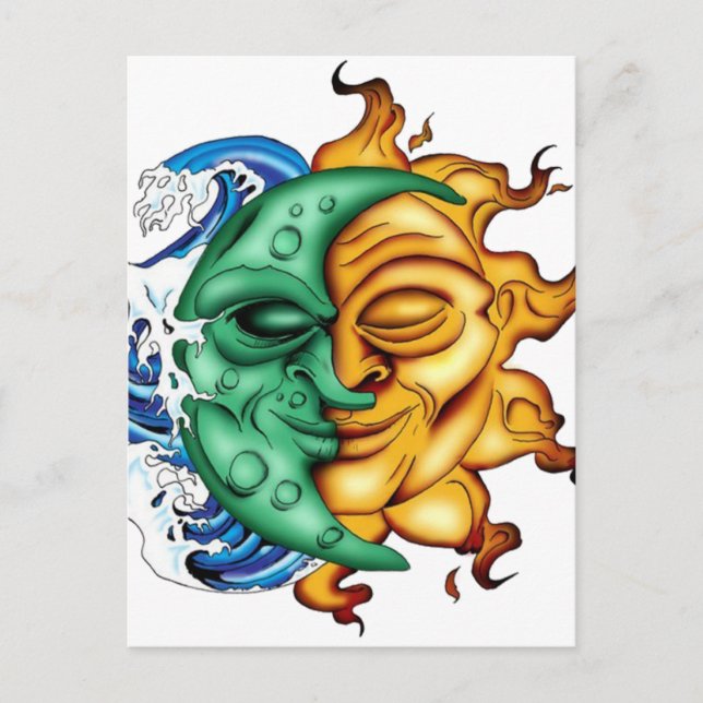 Half Moon Half Sun Postcard (Front)