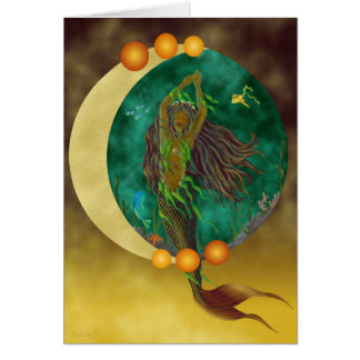 Half-Moon Mermaid Card