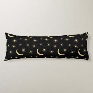 Half Moon Stars Universe Space Lover Astronomy Body Pillow