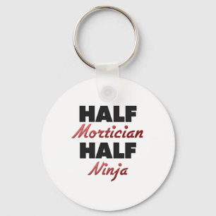 Half Mortician Half Ninja Keychain
