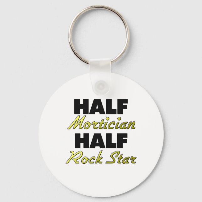 Half Mortician Half Rock Star Keychain (Front)