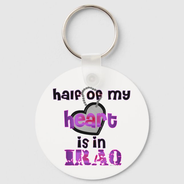HALF MY HEART IRAQ KEYCHAIN (Front)