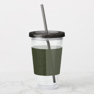 Half-Noise Moss Green Acrylic Tumbler – Customize