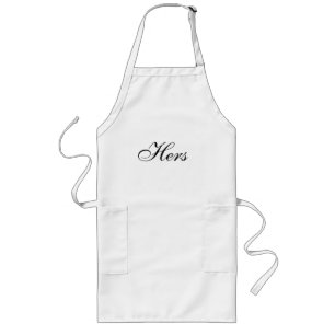 Half of His and Hers matching aprons set - for her