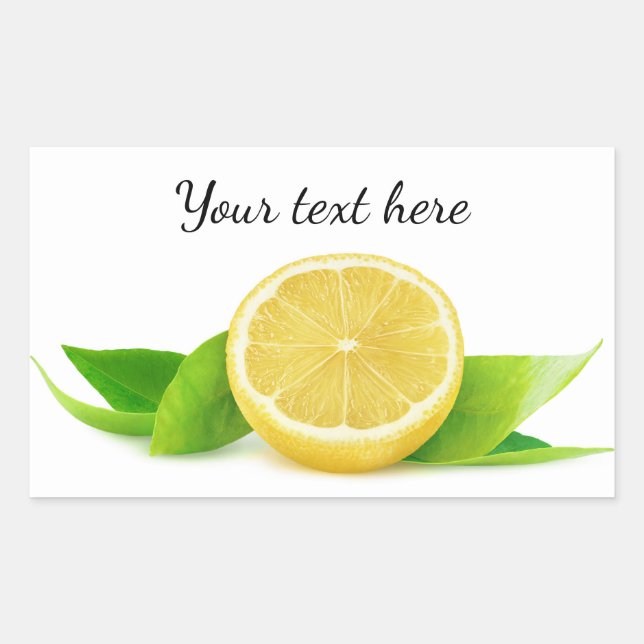 Half of lemon sticker (Front)