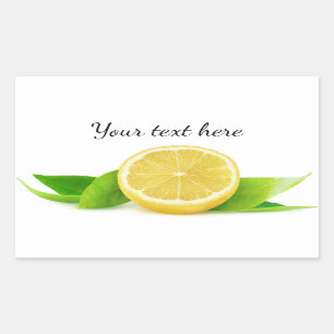 Half of lemon sticker
