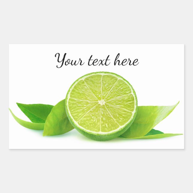 Half of lime sticker (Front)