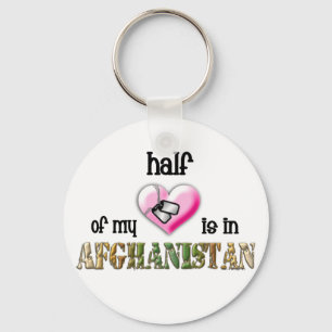 half of my heart...afghanistan 2 keychain