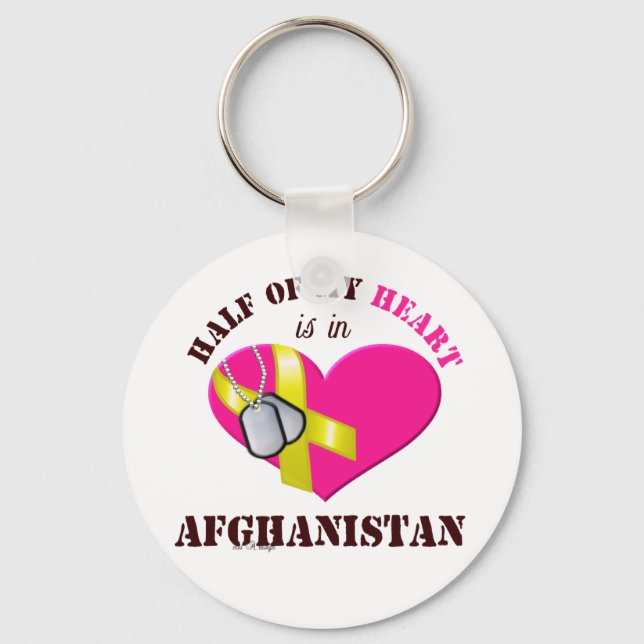 Half of my heart..AFGHANISTAN 3 Keychain (Front)