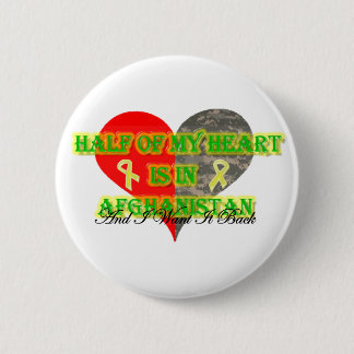 Half Of My Heart Is In Afghanistan 2 Inch Round Button