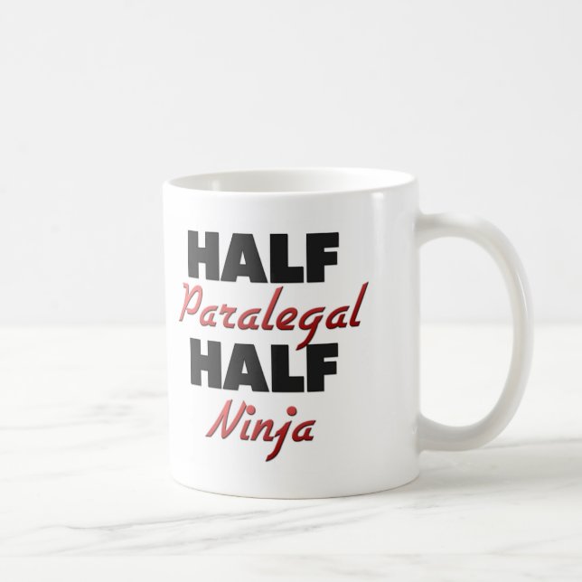 Half Paralegal Half Ninja Coffee Mug (Right)
