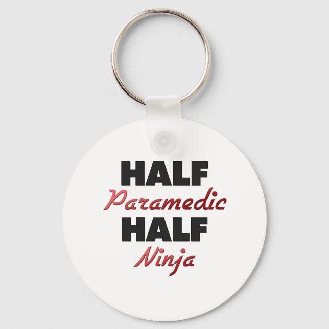 Half Paramedic Half Ninja Keychain (Front)