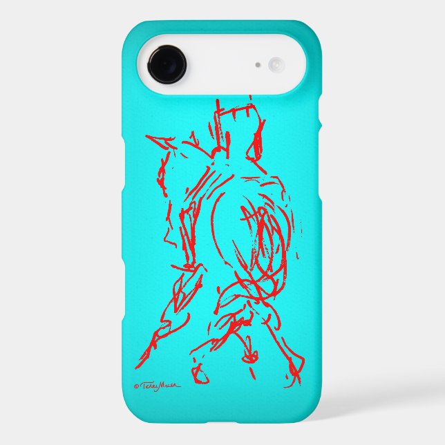 Half Pass: Turquoise iPhone 6 case (Back)